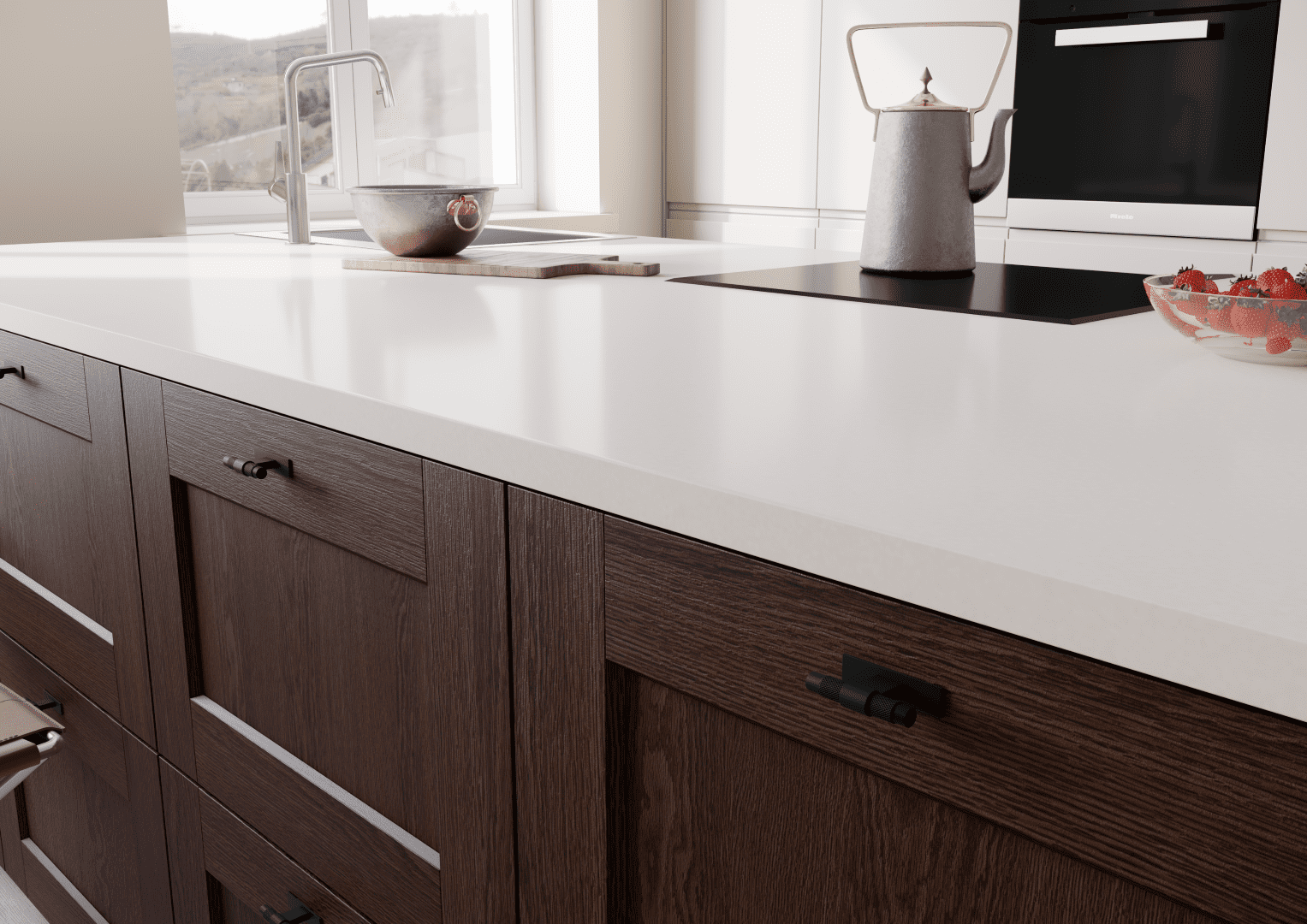Fronts-for-kitchen-in-Classic-Max-and-Instyle-design.-Stain-B-1096-Dark-oak-Instyle-color-Jotun-10341-Kalk