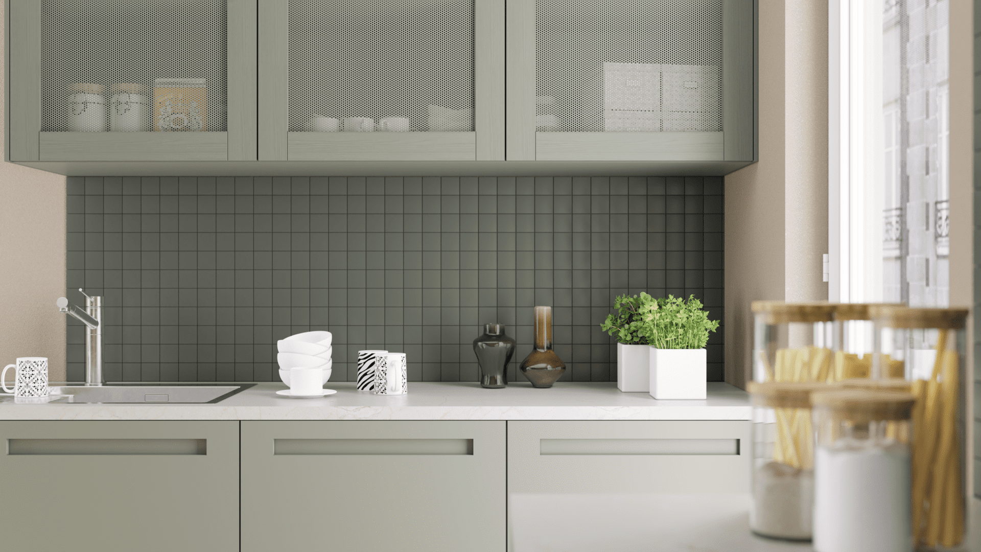 Fronts-for-kitchen-in-Mesh-Classic-Max-and-Ontime-design.-Color-Jotun-7613-Northern-Mystic