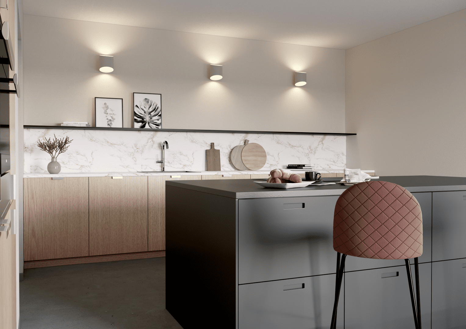 Fronts-for-kitchen-in-Nordic-and-Exit-design.-Nordic-oak-in-hard-wax-oil-Exit-in-color-NCS-S7500-N