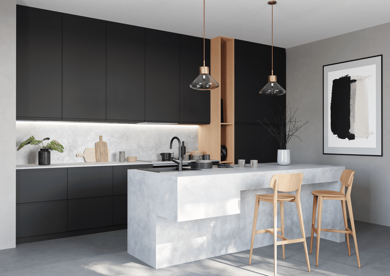 Fronts-for-kitchen-in-Pure-Instyle-design.-Black-HDF