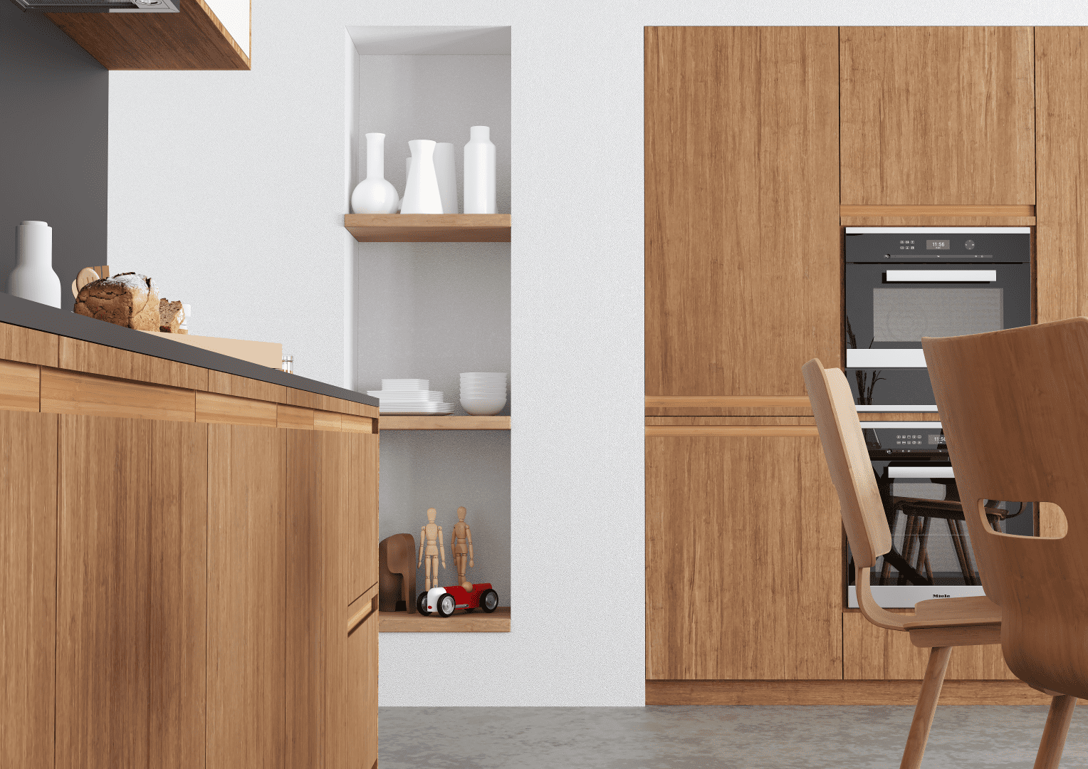 Kitchen-doors-in-Bamboo-Inline-design-color-Caramel