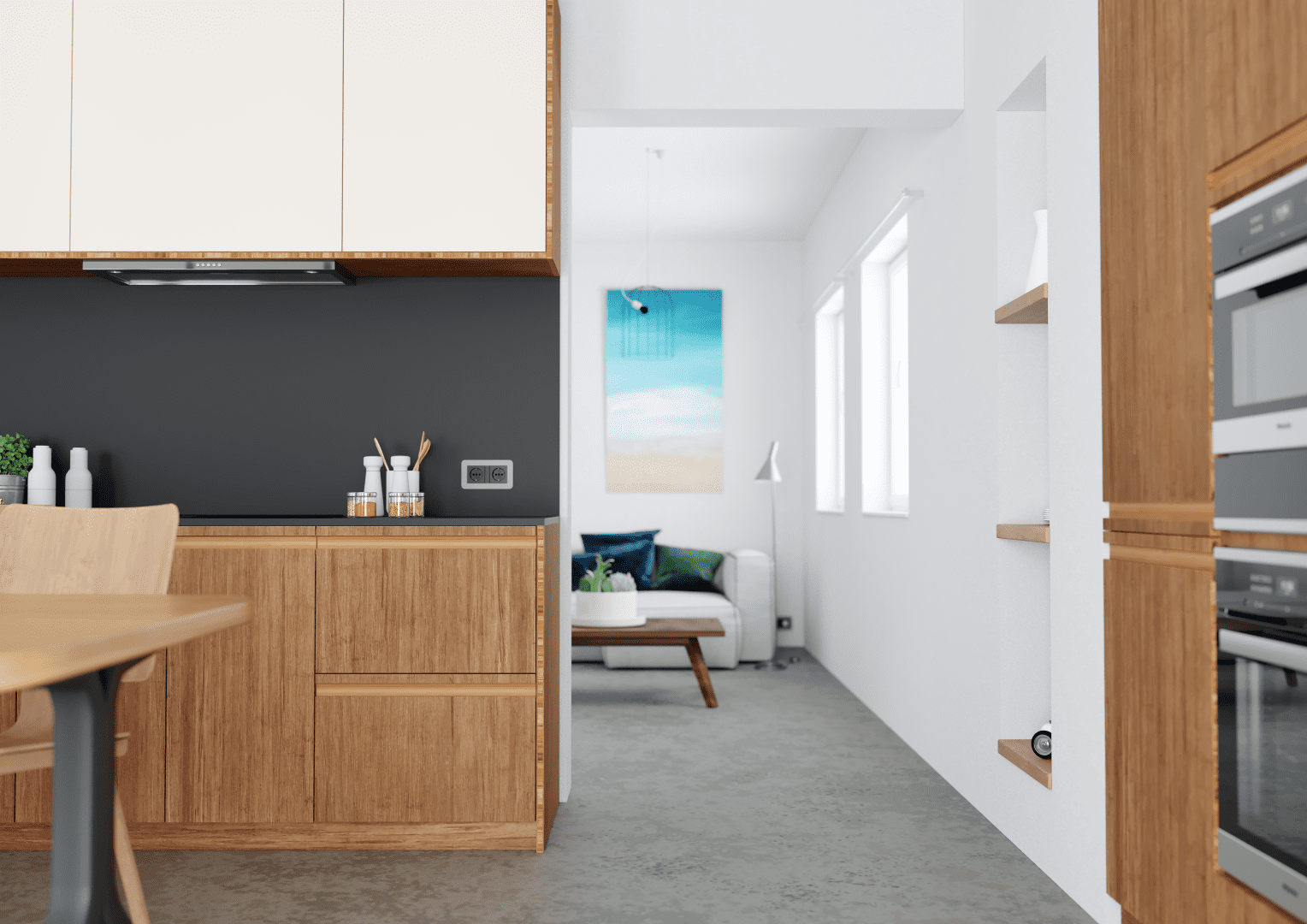 Kitchen-fronts-in-Bamboo-Inline-design-color-Caramel