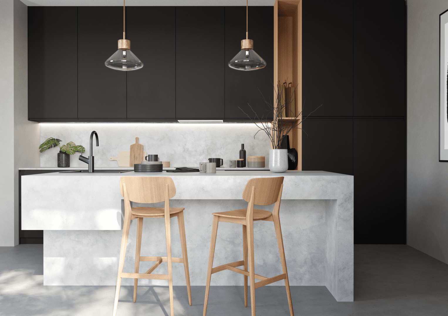 Kitchen-fronts-in-Pure-Instyle-design.-Black-HDF